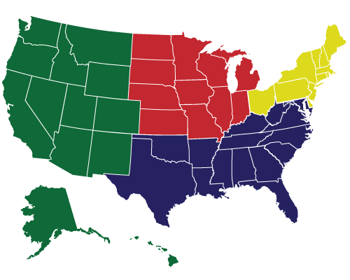 Salvation Army Territories - image unavailable